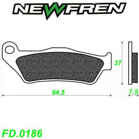 Scheibenbremsbelag NEWFREN FD.0186 Aprilia Benelli Cagiva Gilera Italjet MBK Piaggio Suzuki Yamaha