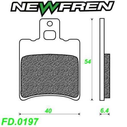 Scheibenbremsbelag NEWFREN FD.0197 Sinter Aprilia CPI MBK PGO Suzuki Tomos Yamaha
