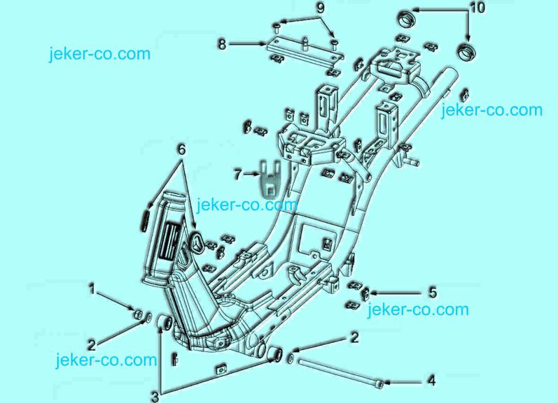 Bye Bike Rahmen Fahrgestell Chassis Parts Ersatzteile Teile Shop Jeker + Co Balsthal Schweiz