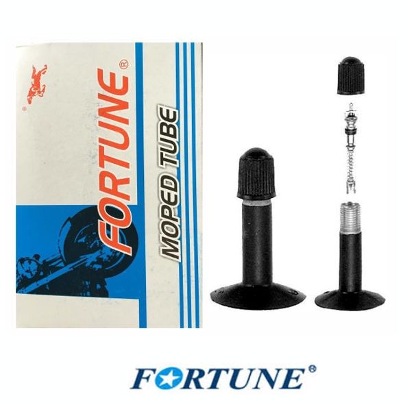 Fortune Mofa Schlauch 16-17x2-2 1/2 Kombi AV vulkan. Ventil