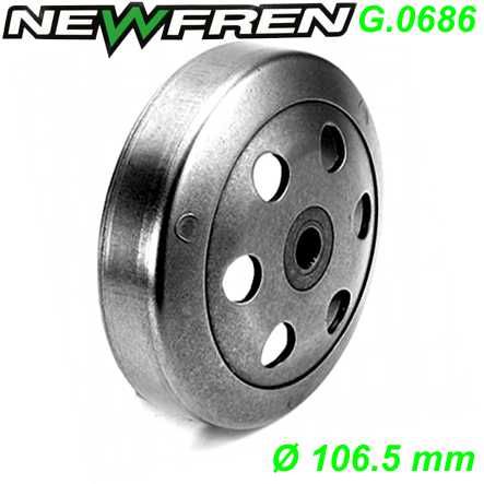 Kupplungsglocke NEWFREN G.0686 Ø 106.5 mm Honda Kymco Peugeot PGO