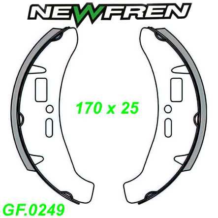 Bremsbacken NEWFREN GF.0249 Sinter COSA CL 1 2 125 150 200cc