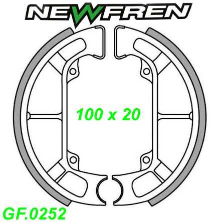 Bremsbacken NEWFREN GF.0252 Gilera EASY MOVING STROM TYPHOON Piaggio NRG FREE Sfera Quarz Zip