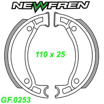 Bremsbacken NEWFREN GF.0253 Sinter Italjet BAZOOKA 1 2 PISTA REPORTER SCOOP YANKEE 8 50cc