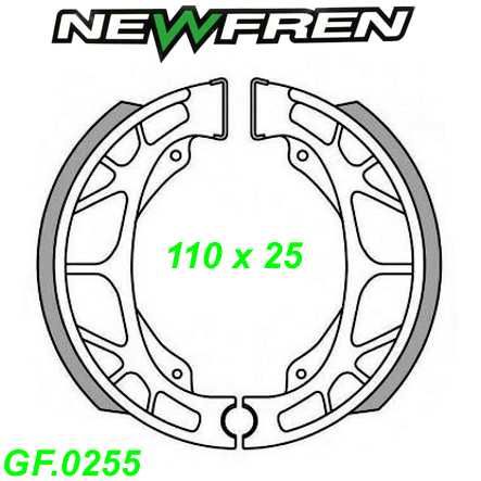 Bremsbacken NEWFREN GF.0255 110x25 mm Aprilia Bye Bike Benelli Beta CAGIVA KTM Malaguti Peugeot Sim