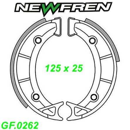 Bremsbacken NEWFREN GF.0262 Sinter Aprilia SCARABEO 50cc