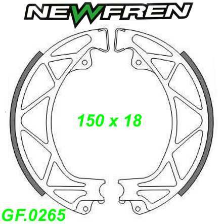 Bremsbacken NEWFREN GF.0265 Sinter Piaggio VELOFAX 50