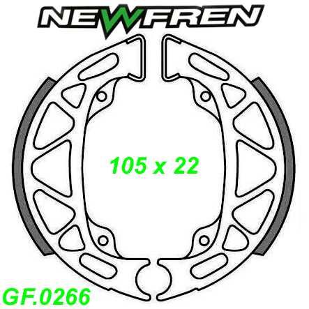 Bremsbacken NEWFREN GF.0266 Sinter Piaggio CIAO SI MIX ZIP ZIP RST 50cc