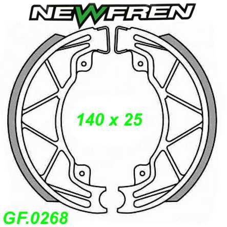 Bremsbacke NEWFREN GF.0268 Aprilia Derbi Gilera Malaguti Piaggio