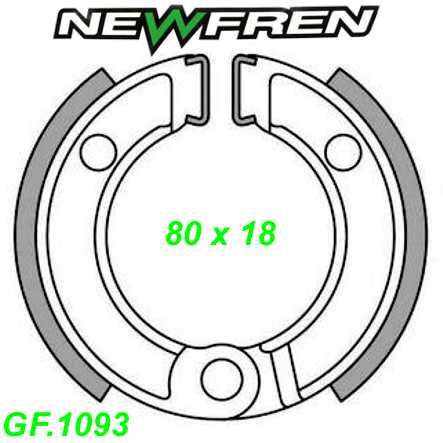 Bremsbacken NEWFREN GF.1093 Sinter Honda CRF NB NC Peugeot ST Suzuki Yamaha TT R EV EW 50
