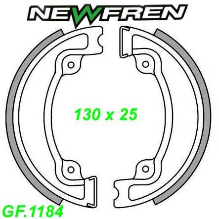 Bremsbacken NEWFREN GF.1184 Sinter Honda CG CH CN CR CN XL R X Malaguti CIAK 125 150 200cc