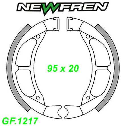 Bremsbacken NEWFREN GF.1217 Sinter MBK ACTIVE Yamaha Beluga Jog LC M BOP 50 75 80 90cc