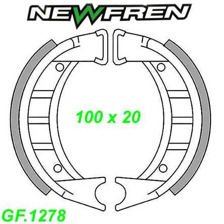 Bremsbacken NEWFREN GF.1278 Sinter Yamaha YAMY YAMY ME 50cc