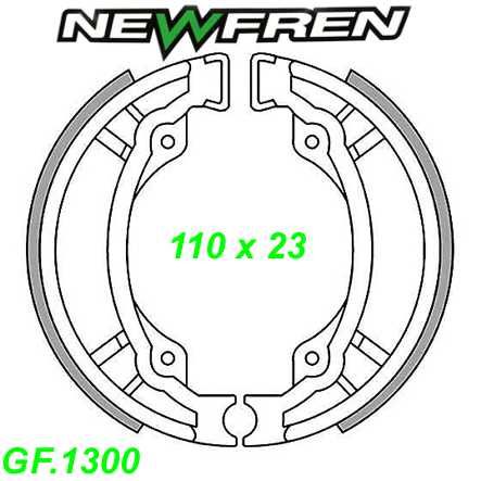 Bremsbacken NEWFREN GF.1300 Sinter PGO Suzuki ADRESS HOKUTO TR STREET Sym HUSKY SUPER DUKE TGB 50cc