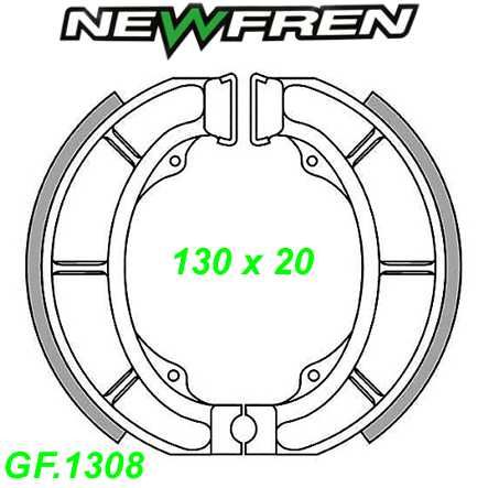 Bremsbacken NEWFREN GF.1308 Sinter Aprilia COMPAY HABANA MOJTO 50