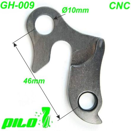 Ausfallende Schaltauge GH-009 CNC schwarz 4ever Bergamont BMC Giant Haibike Merida Specialized