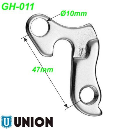 Ausfallende Schaltauge GH-011 Union 4Ever BMC Merida Trek Wheeler etc.