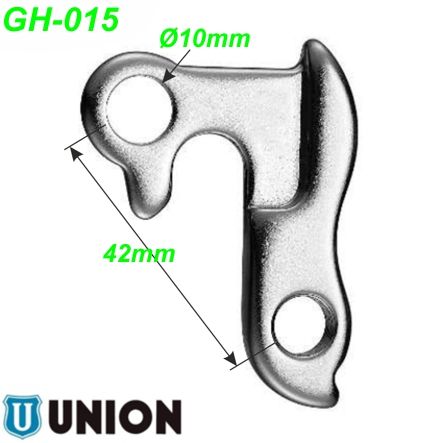 Ausfallende Schaltauge GH-015 geschm. Typ Norco/Sinus/Winora/etc.