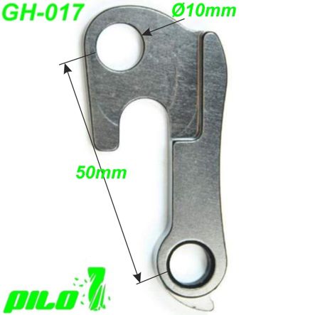 Ausfallende Schaltauge GH-017 CNC alu 6061 Typ Bergamont GT Bicycles Mongoose Raleigh Schwinn