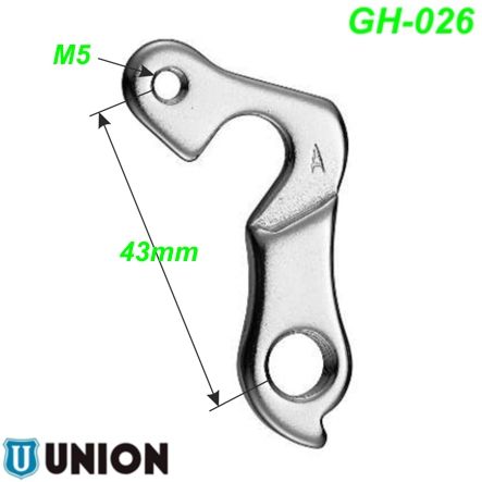 Ausfallende Schaltauge GH-026 Typ Wheeler Haibike Sinus Winora Hercules Staiger Epple