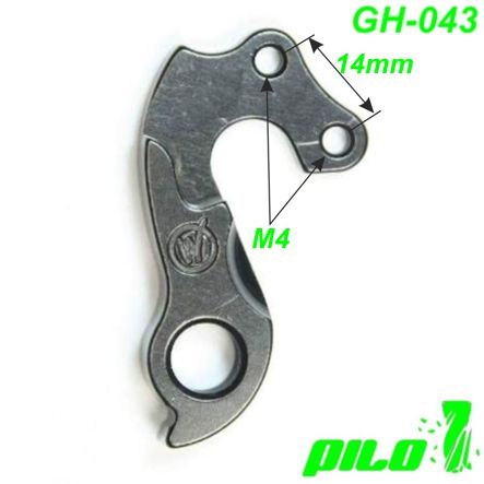 Ausfallende Schaltauge GH-043 CNC Pilo Canyon Centurion Focus Kalkhoff Kettler Kona Marin