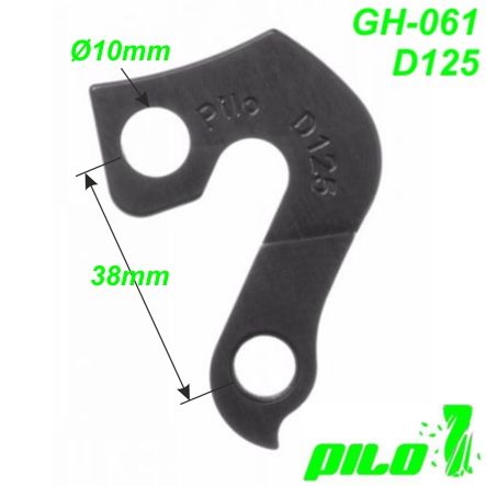 Ausfallende Schaltauge GH-061 CNC Pilo D125 Focus Kalkhoff Raleigh Univega