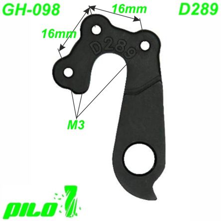 Ausfallende Schaltauge GH-098 CNC Pilo KTM