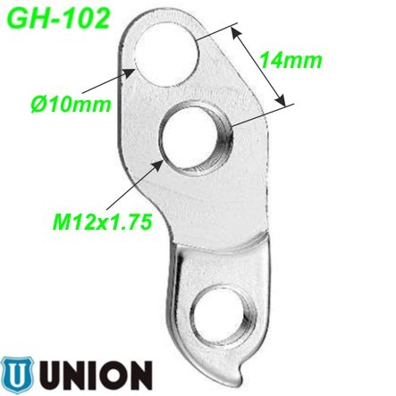 Ausfallende Schaltauge GH-102 Union