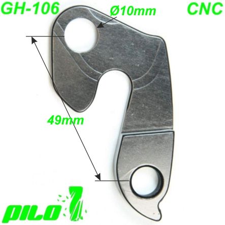 Ausfallende Schaltauge GH-106 CNC Pilo BMC Canyon Corratec Cube Haibike Stevens