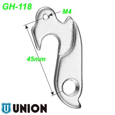 Ausfallende Schaltauge GH-118 Union Checker Pig Haibike Hercules Sinus Staiger Winora