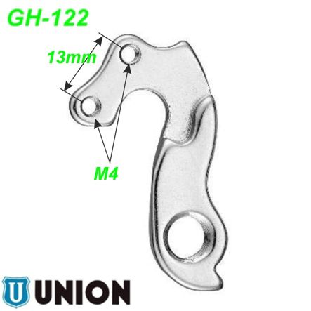 Ausfallende Schaltauge GH-122 Union Kuota