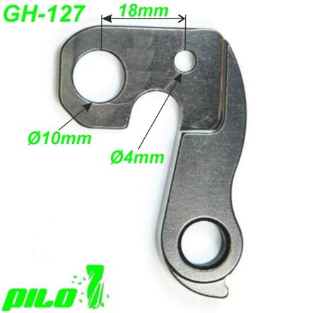 Ausfallende Schaltauge GH-127 CNC Pilo Falcon Focus Ghost Kalkhoff Raleigh Univega