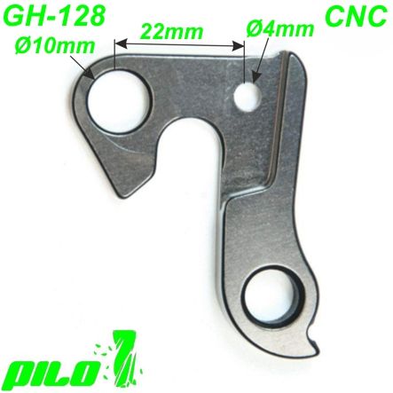 Ausfallende Schaltauge GH-128 CNC Pilo Bergamont Merida Univega Haibike