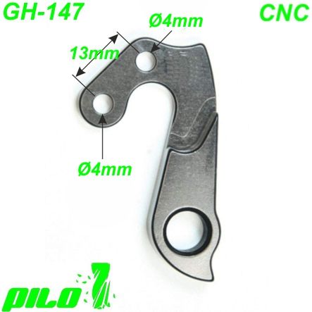 Ausfallende Schaltauge GH-147 CNC Pilo Bergamont Cervelo Eddy Merckx