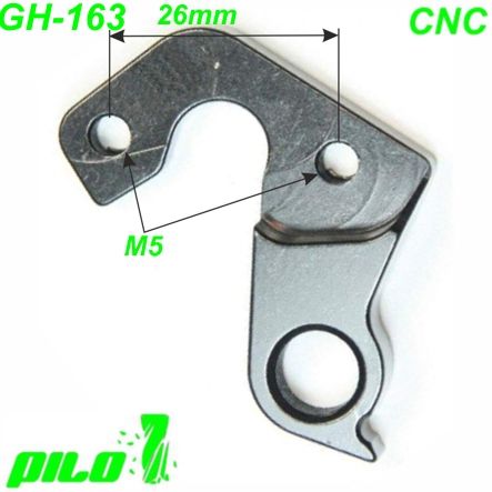 Ausfallende Schaltauge GH-163 CNC Pilo Scott