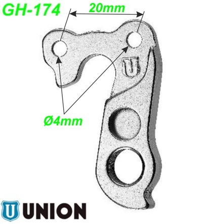 Ausfallende Schaltauge GH-174 Union Ghost Haibike Hercules Winora