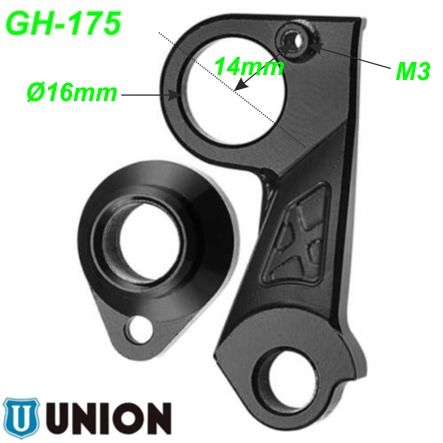 Ausfallende Schaltauge GH-175 Union Cube