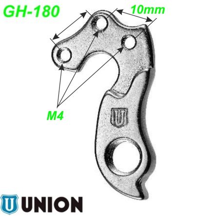 Ausfallende Schaltauge GH-180 Union Kuota Stevens