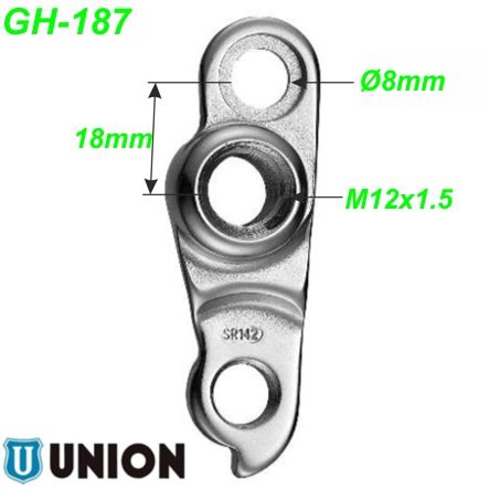 Ausfallende Schaltauge GH-187 Union