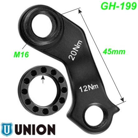 Ausfallende Schaltauge GH-199 M12x1.75 Union Marwi KTM