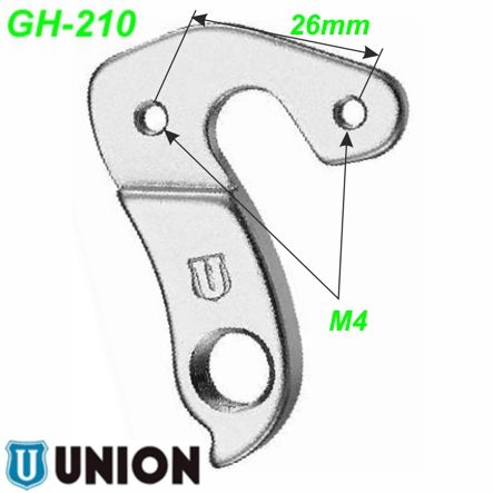 Ausfallende Schaltauge GH-210 Union Bulls