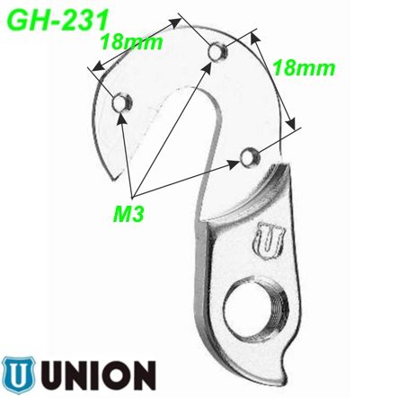 Ausfallende Schaltauge GH-231 Union Pinarello