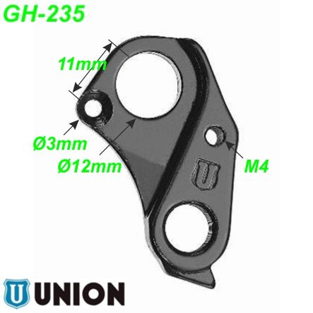 Ausfallende Schaltauge GH-235 Union Giant