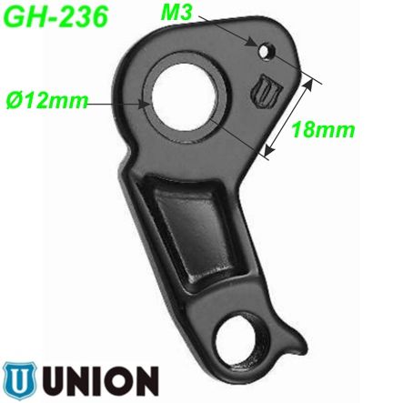 Ausfallende Schaltauge GH-236 Union Ghost