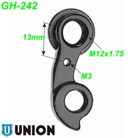 Ausfallende Schaltauge GH-242 Union B Twin GT Bicycles Haibike