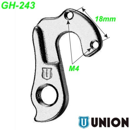 Ausfallende Schaltauge GH-243 Union BH