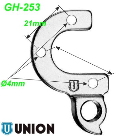 Ausfallende Schaltauge GH-253 Union Marwi Bulls