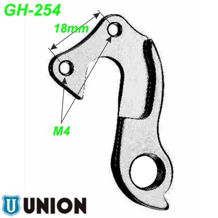 Ausfallende Schaltauge GH-254 Union Bulls