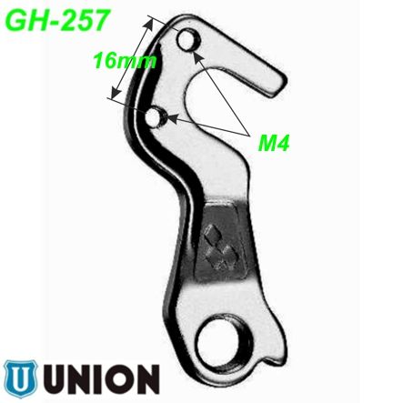 Ausfallende Schaltauge GH-257 Union Cube