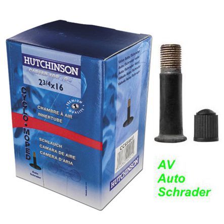 HUTCHINSON Mofa Schlauch 19x1 3/4  Schrader/AV/MV Solex